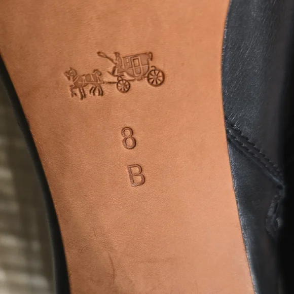 Coach Black Suede Heeled Boots with Lace-Up Design - Picture 8 of 13